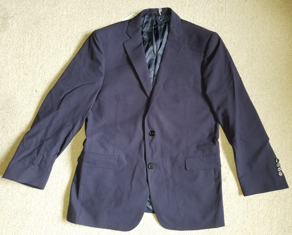 Mens Blazer-BROOKS BROTHERS-navy Tollegno 1900 wool lined "Regent Fit"-40S